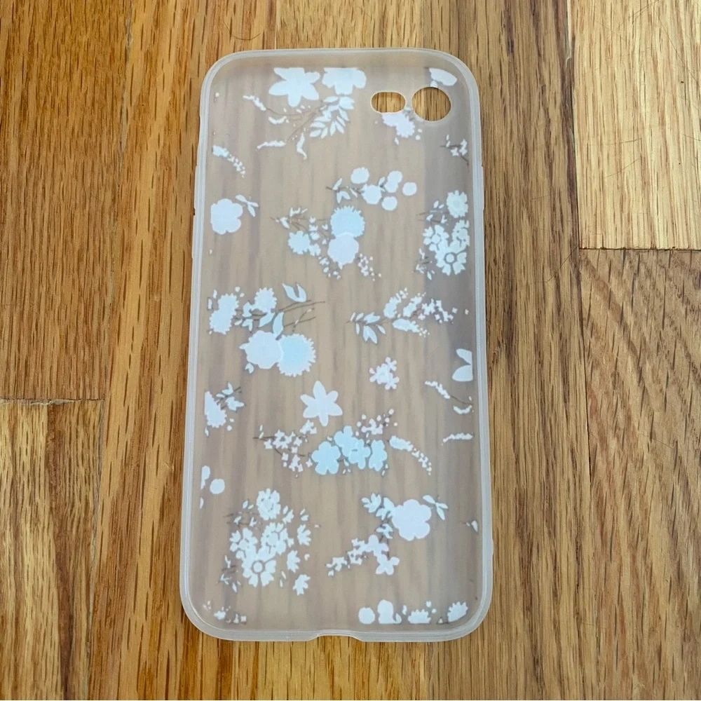 iPhone 7/8 Floral Phone Case Frosted Phone Cover